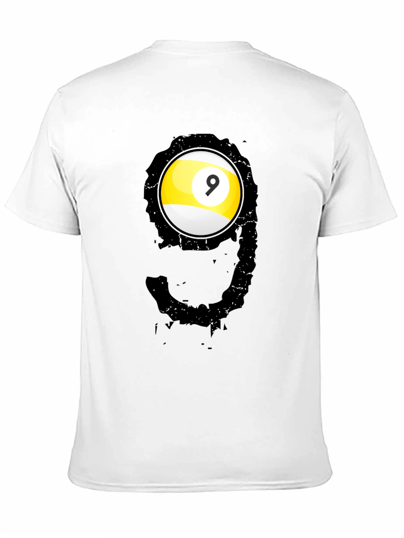 Cool Nine Ball Graphic Tee - Billiards Player T-Shirt
