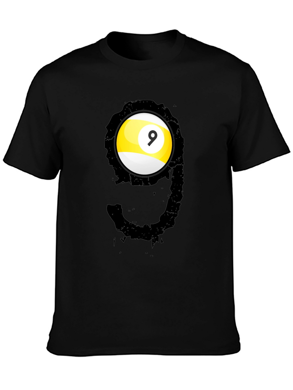 Cool Nine Ball Graphic Tee - Billiards Player T-Shirt