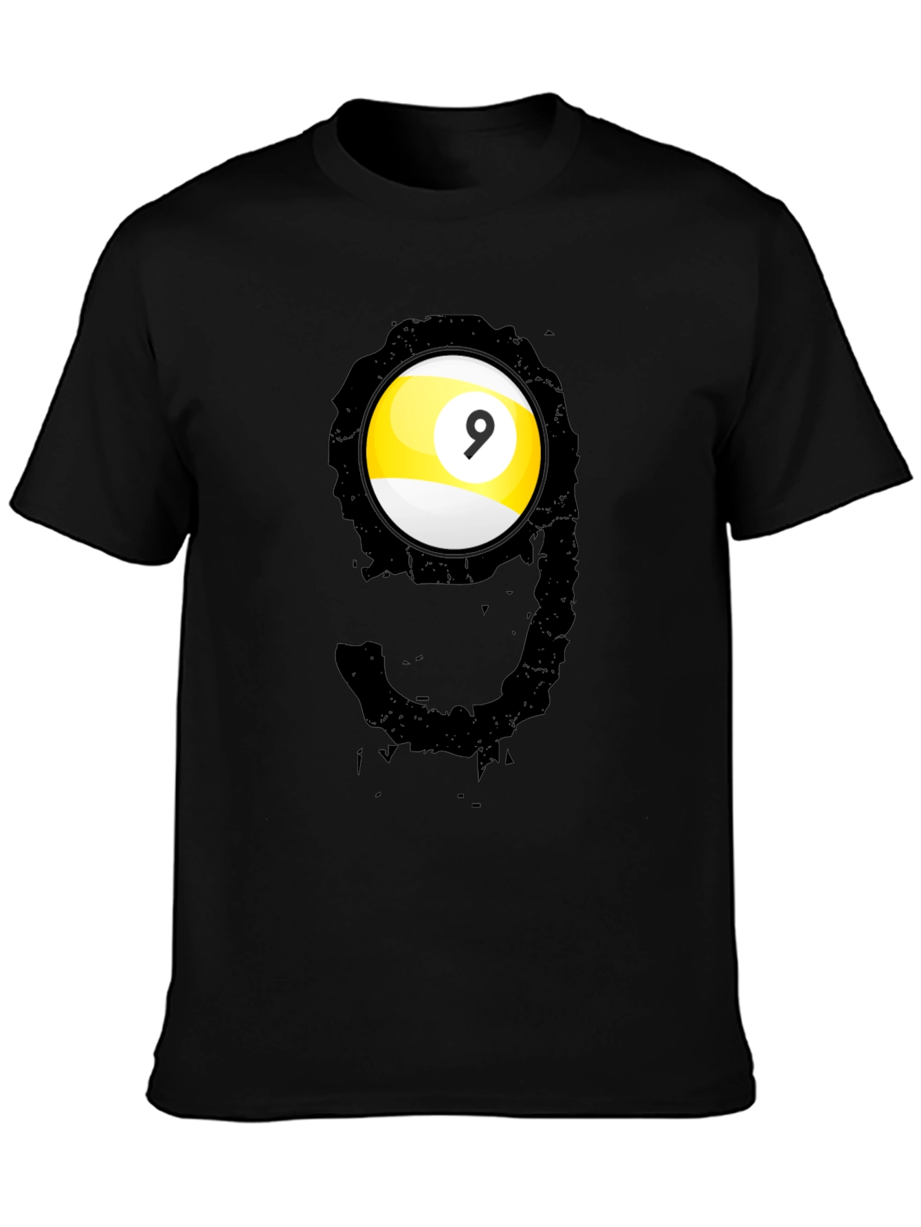 Cool Nine Ball Graphic Tee - Billiards Player T-Shirt