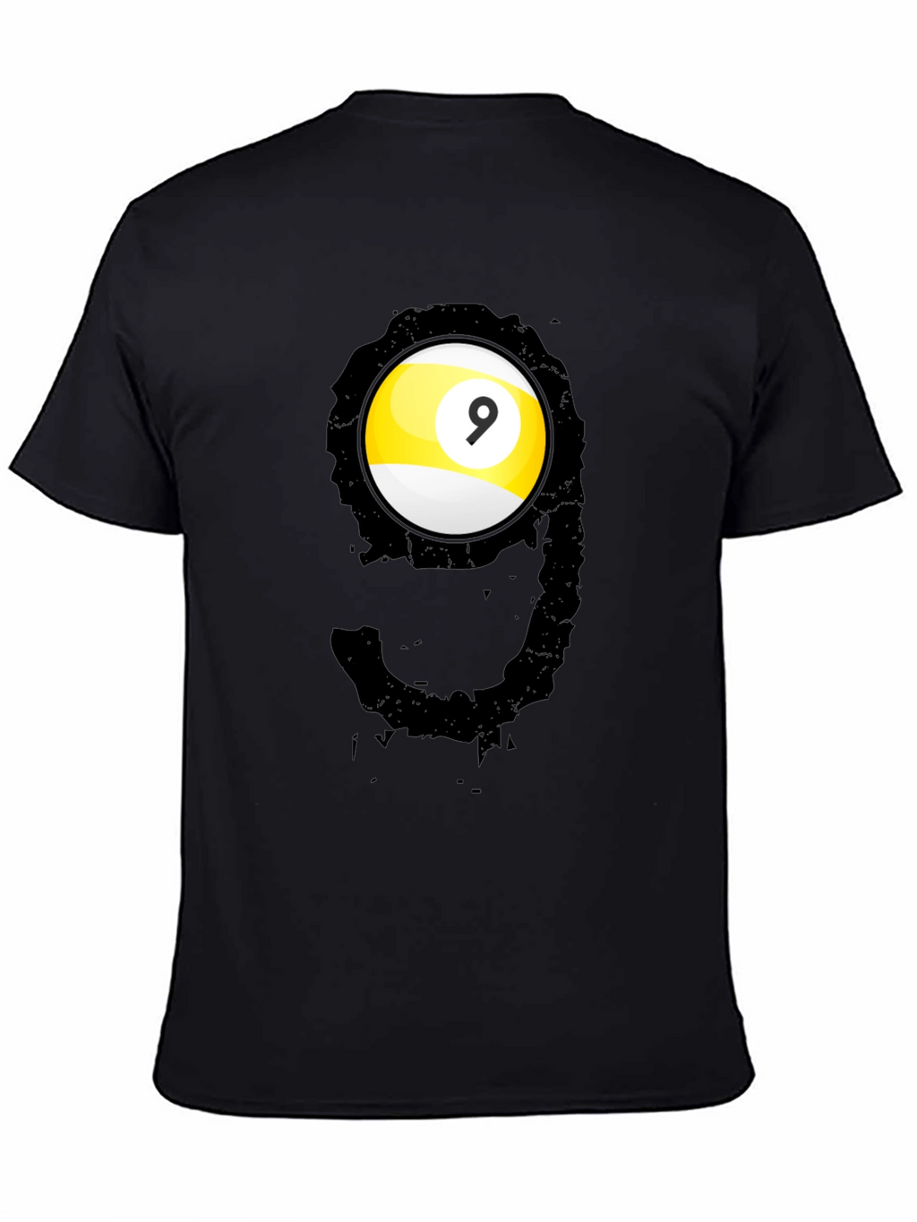 Cool Nine Ball Graphic Tee - Billiards Player T-Shirt