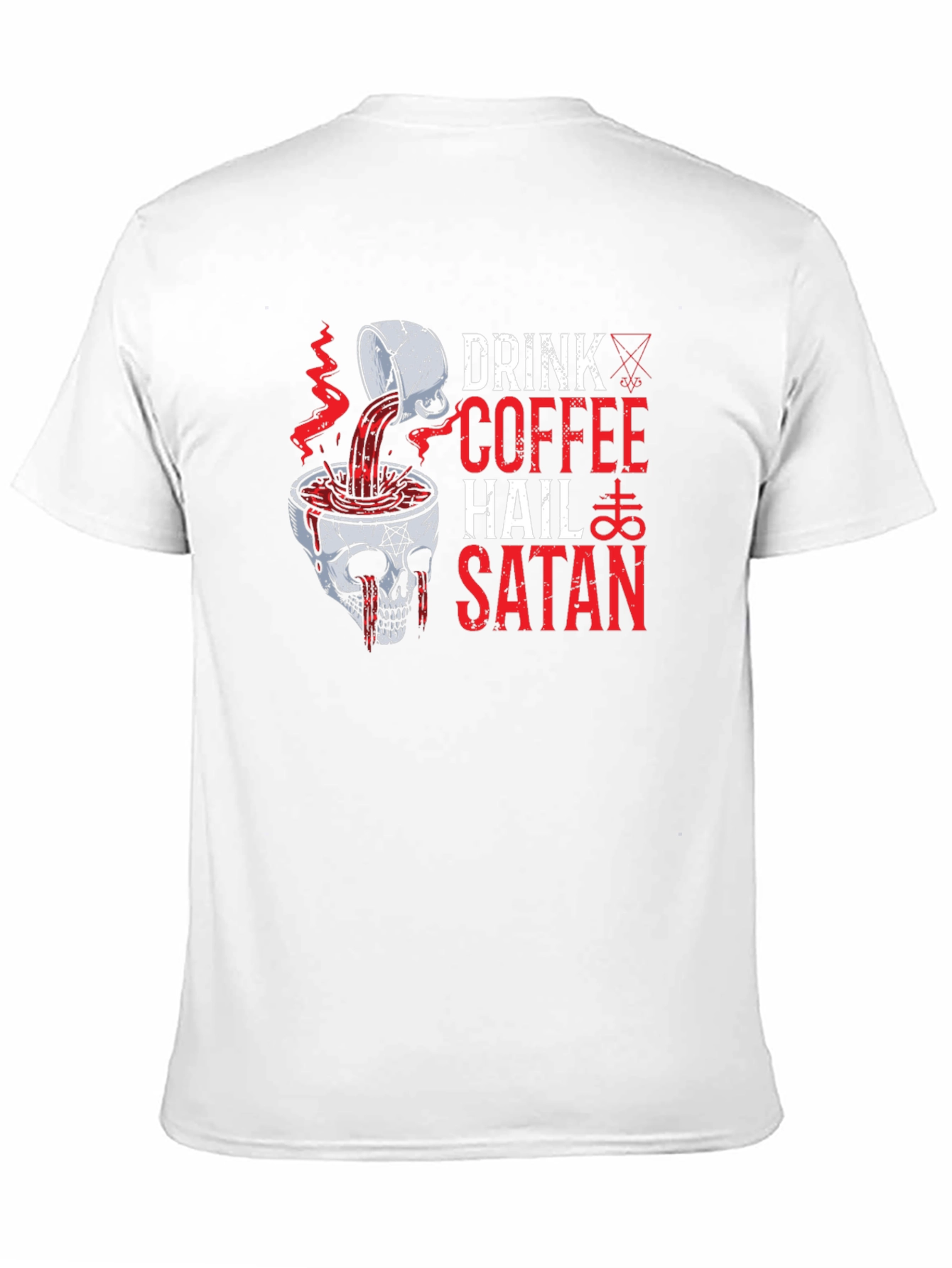 Drink Coffee Hail Satan Graphic Tee