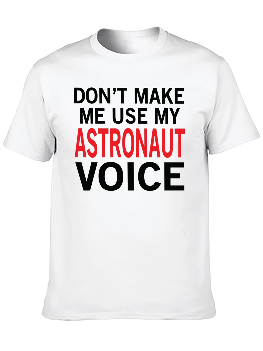 Astronaut Voice Novelty Graphic T-Shirt