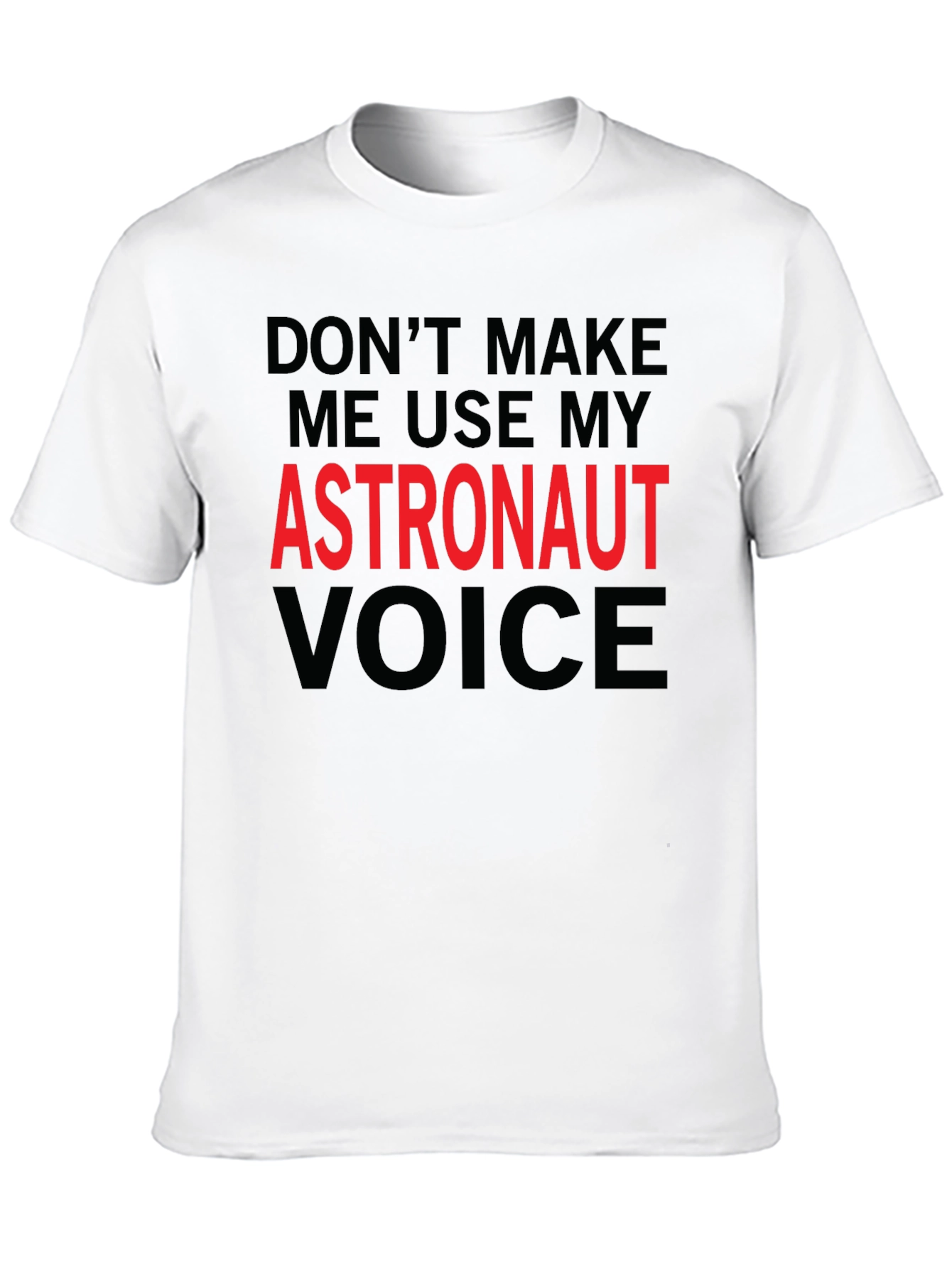 Astronaut Voice Novelty Graphic T-Shirt