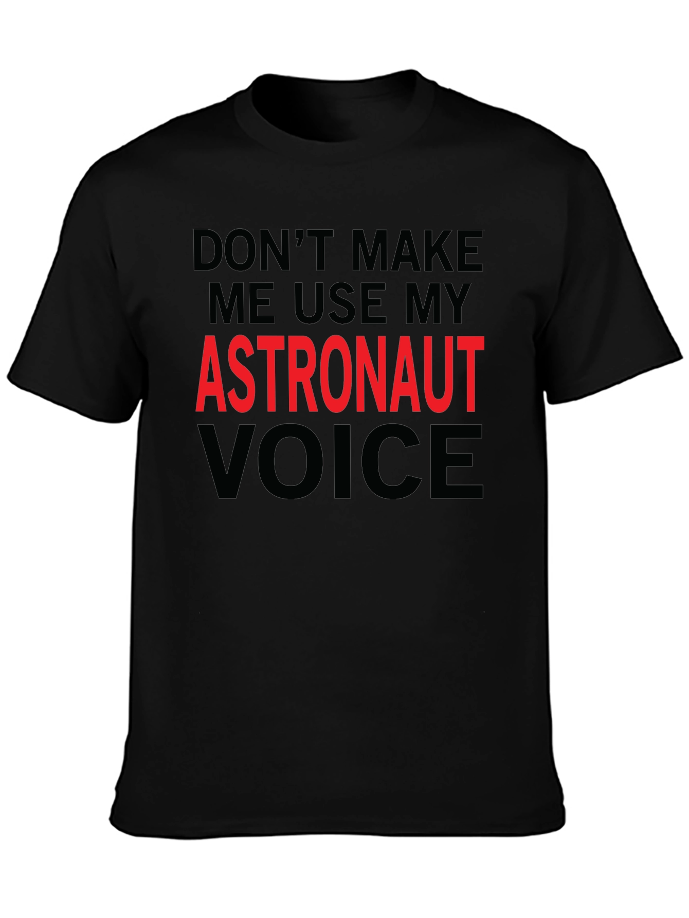 Astronaut Voice Novelty Graphic T-Shirt