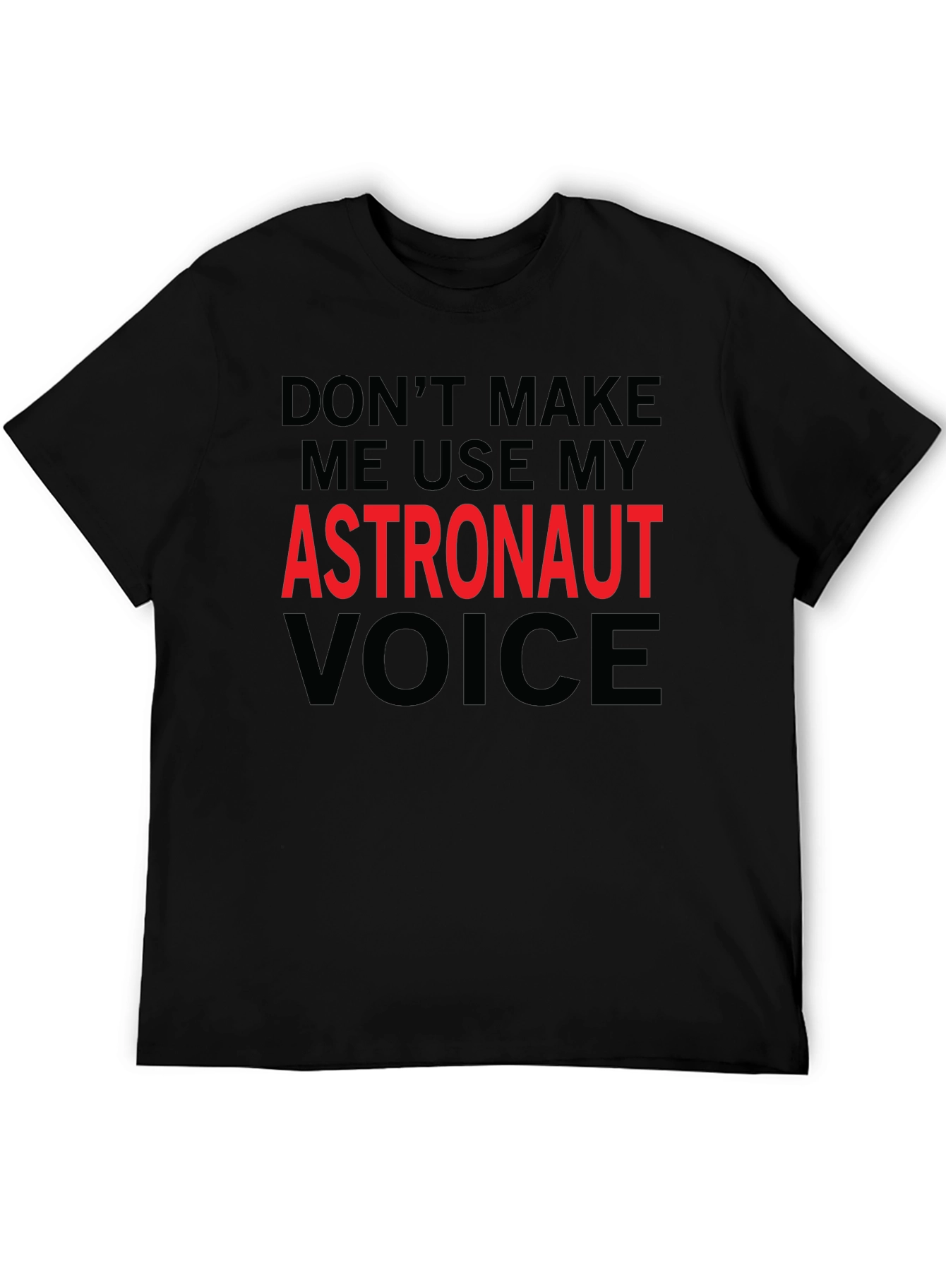 Astronaut Voice Novelty Graphic T-Shirt