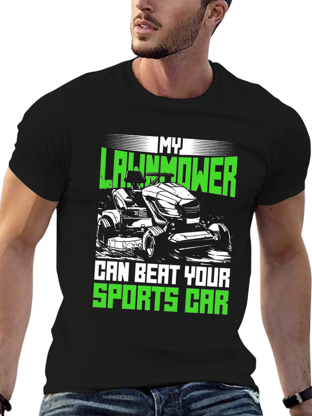 My Lawnmower Can Beat Your Sports Car T-Shirt