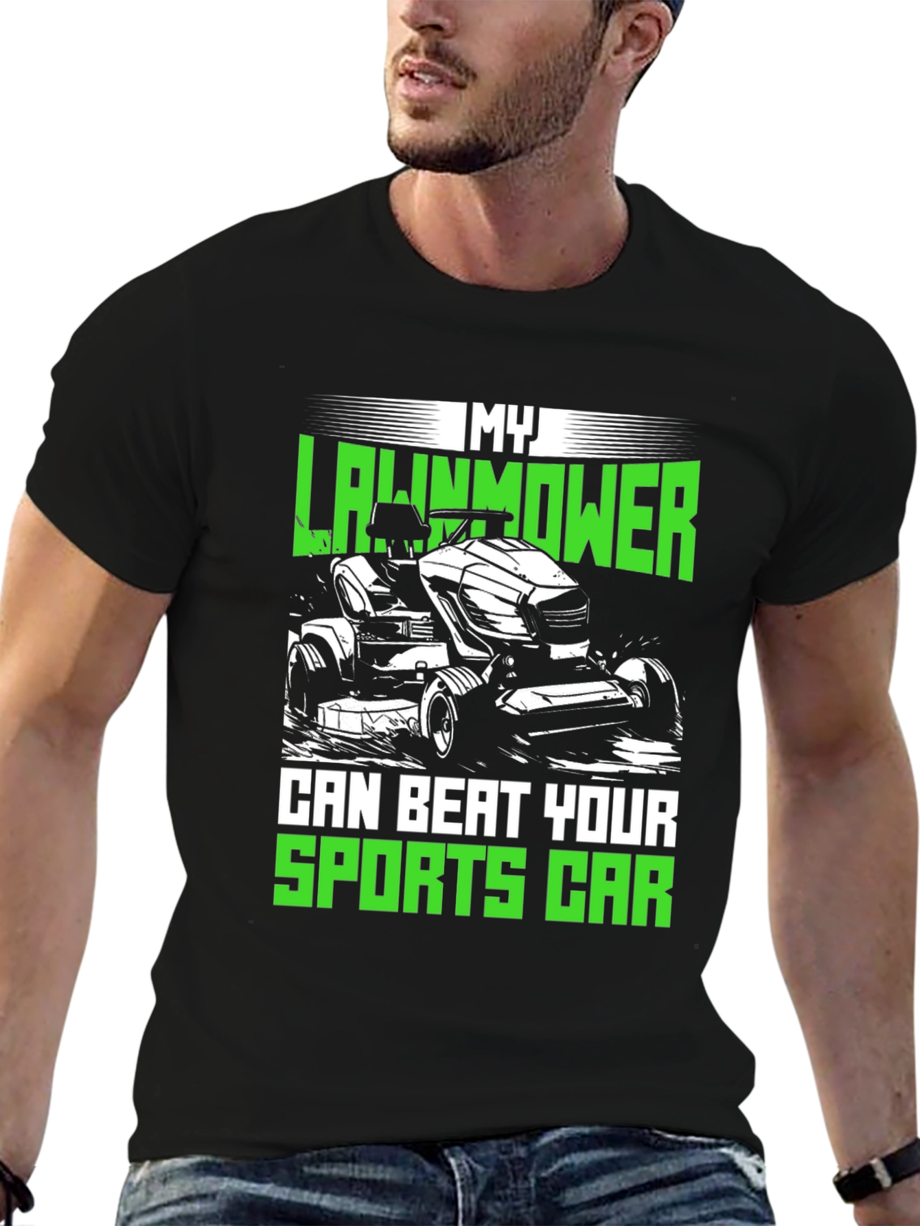 My Lawnmower Can Beat Your Sports Car T-Shirt