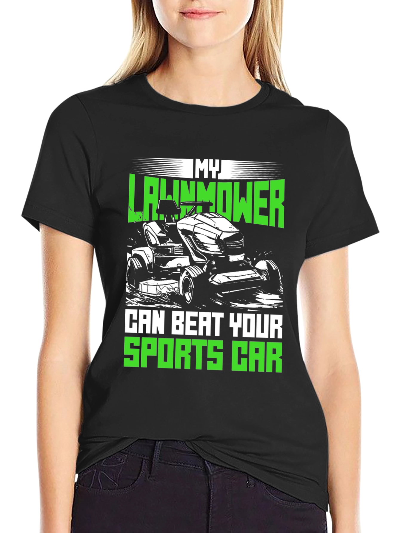 My Lawnmower Can Beat Your Sports Car T-Shirt