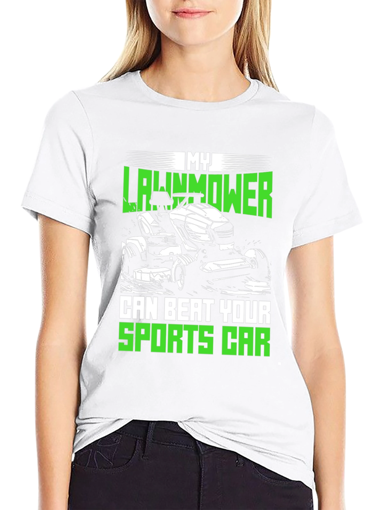 My Lawnmower Can Beat Your Sports Car T-Shirt