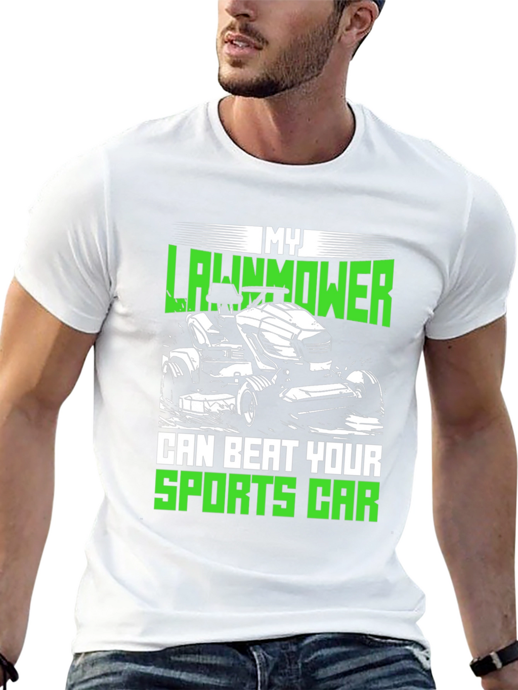My Lawnmower Can Beat Your Sports Car T-Shirt