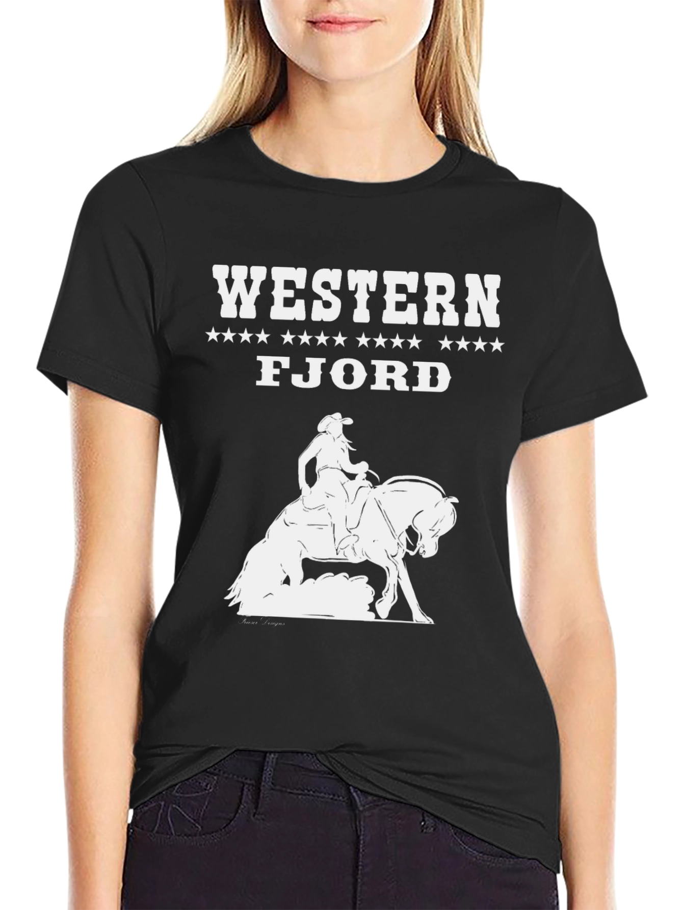 Western Fjord T-Shirt Horseback Riding