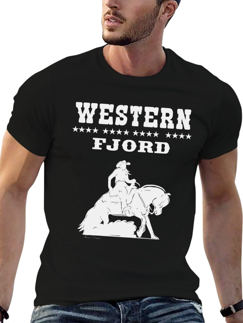 Western Fjord T-Shirt Horseback Riding