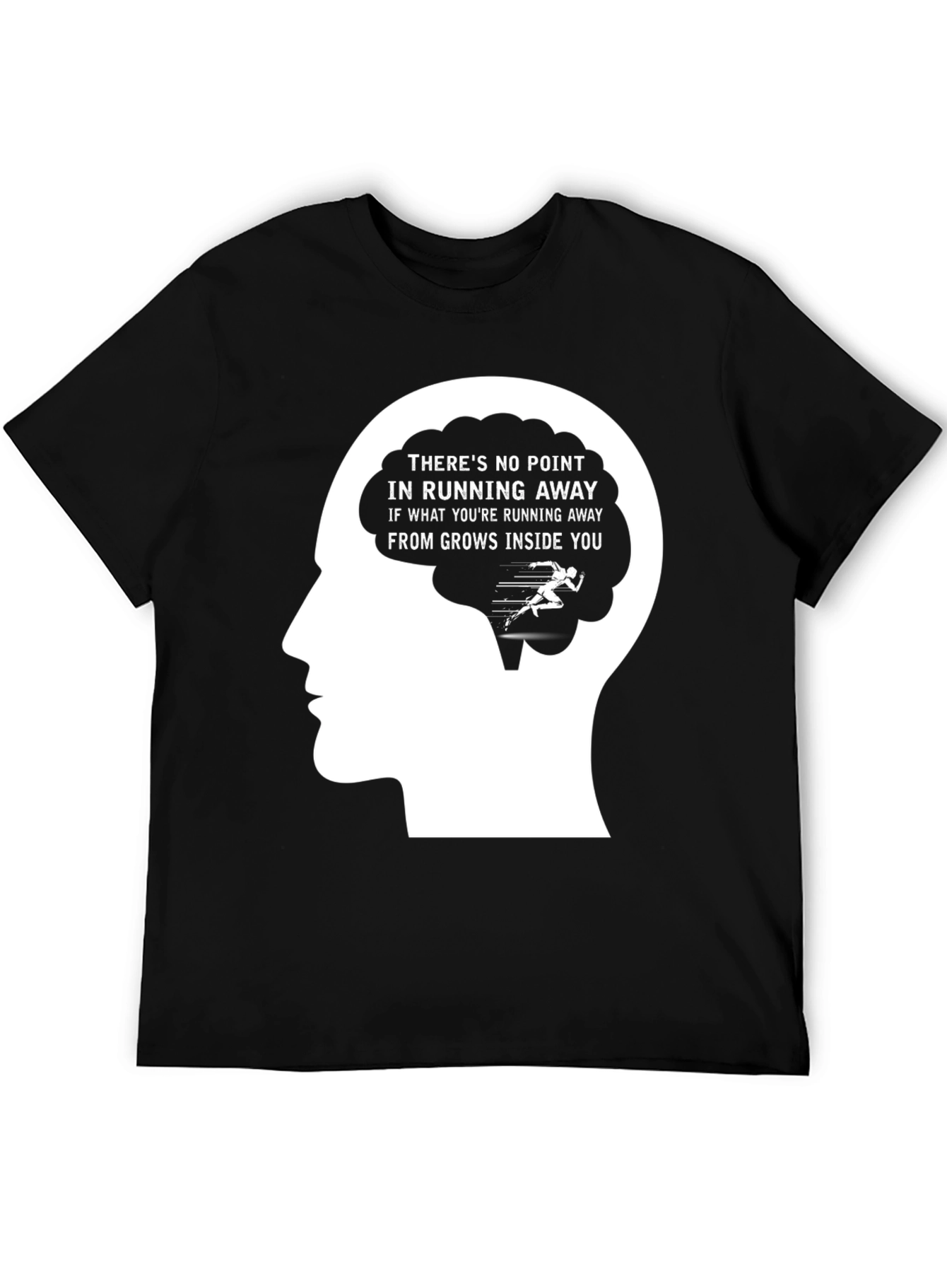 Motivational Running T-Shirt - Brain Design
