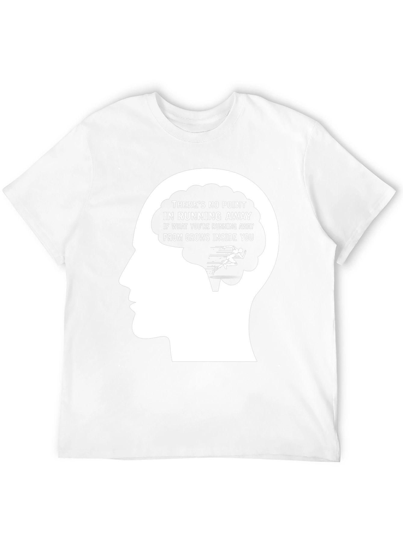 Motivational Running T-Shirt - Brain Design