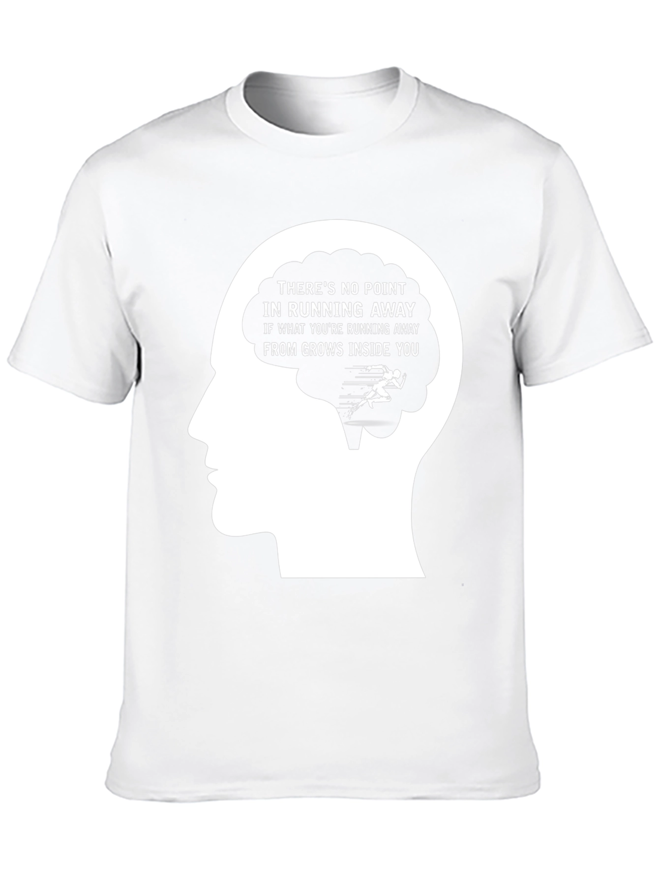 Motivational Running T-Shirt - Brain Design