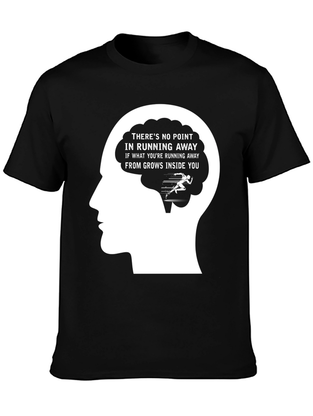 Motivational Running T-Shirt - Brain Design