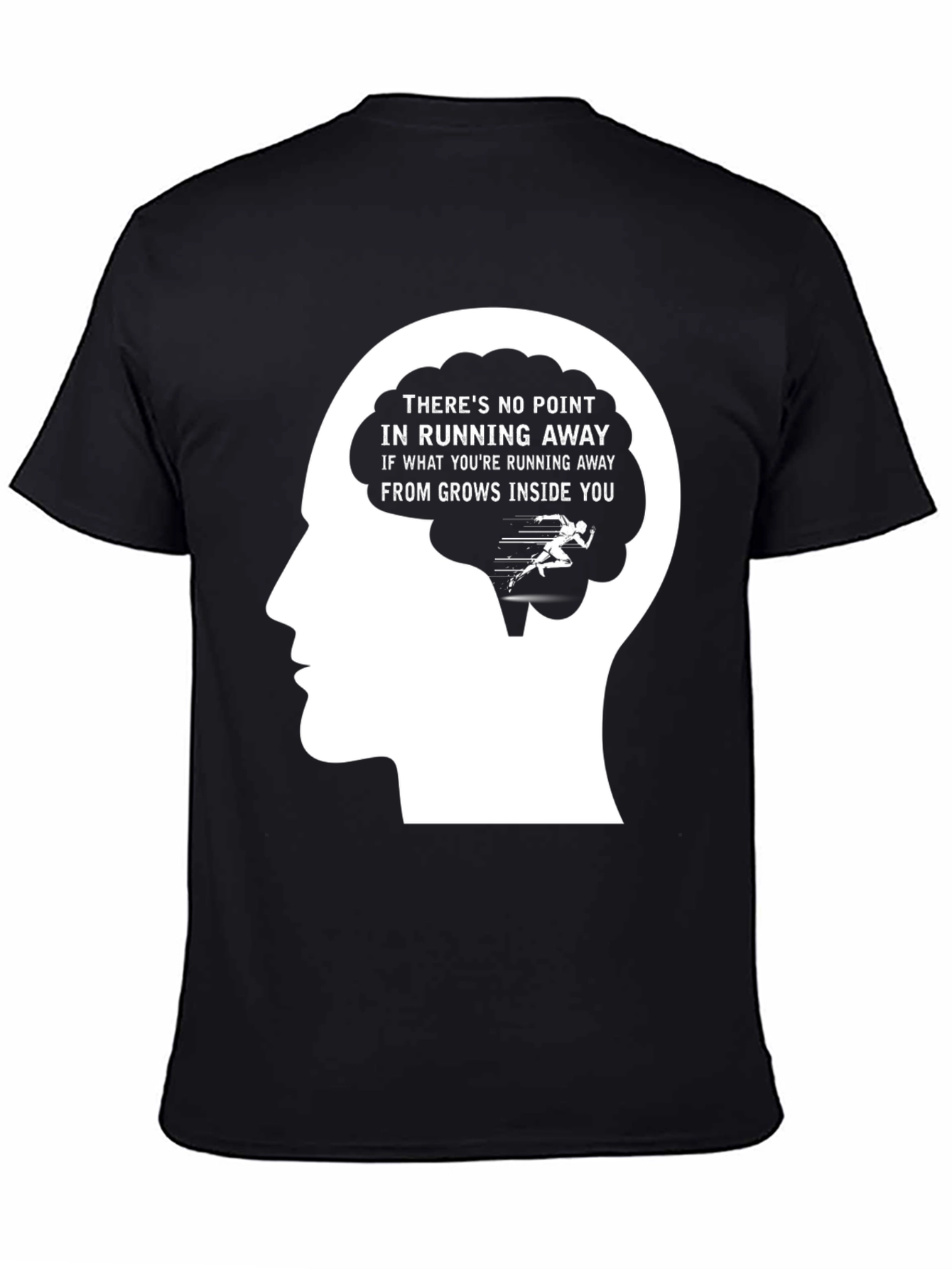Motivational Running T-Shirt - Brain Design