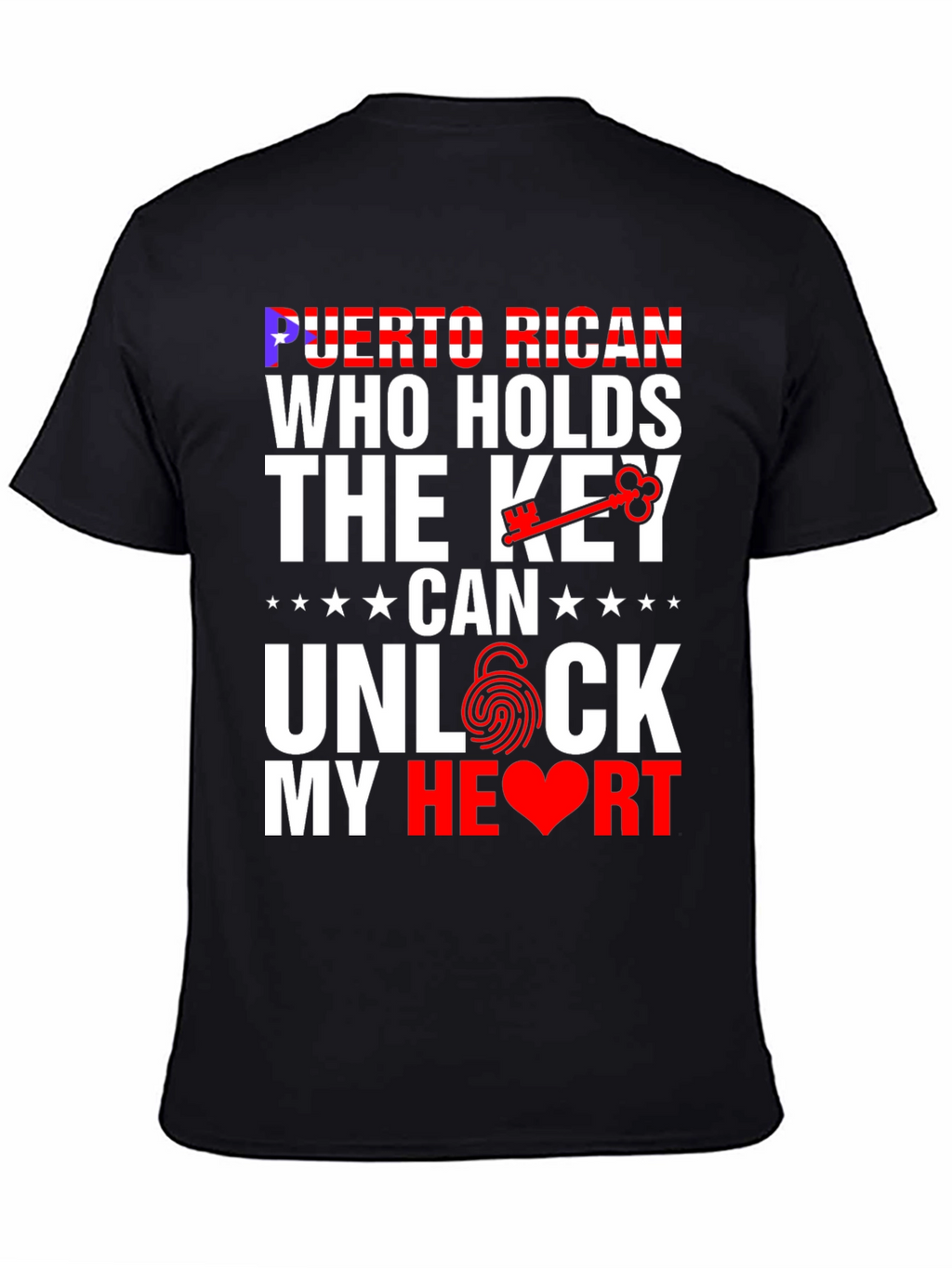 Puerto Rican Key to My Heart Graphic T-Shirt
