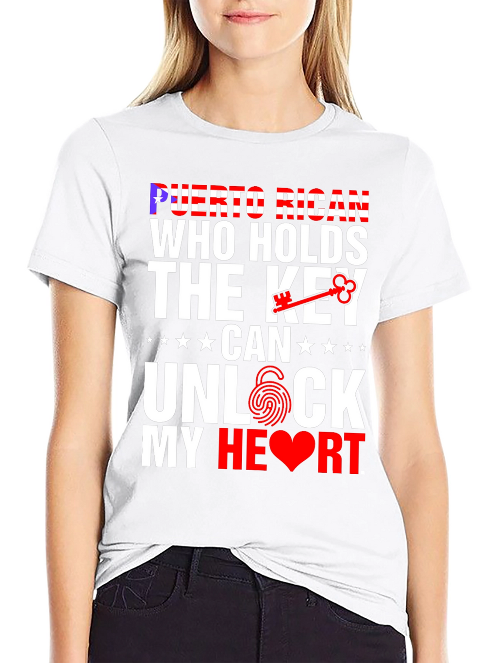 Puerto Rican Key to My Heart Graphic T-Shirt