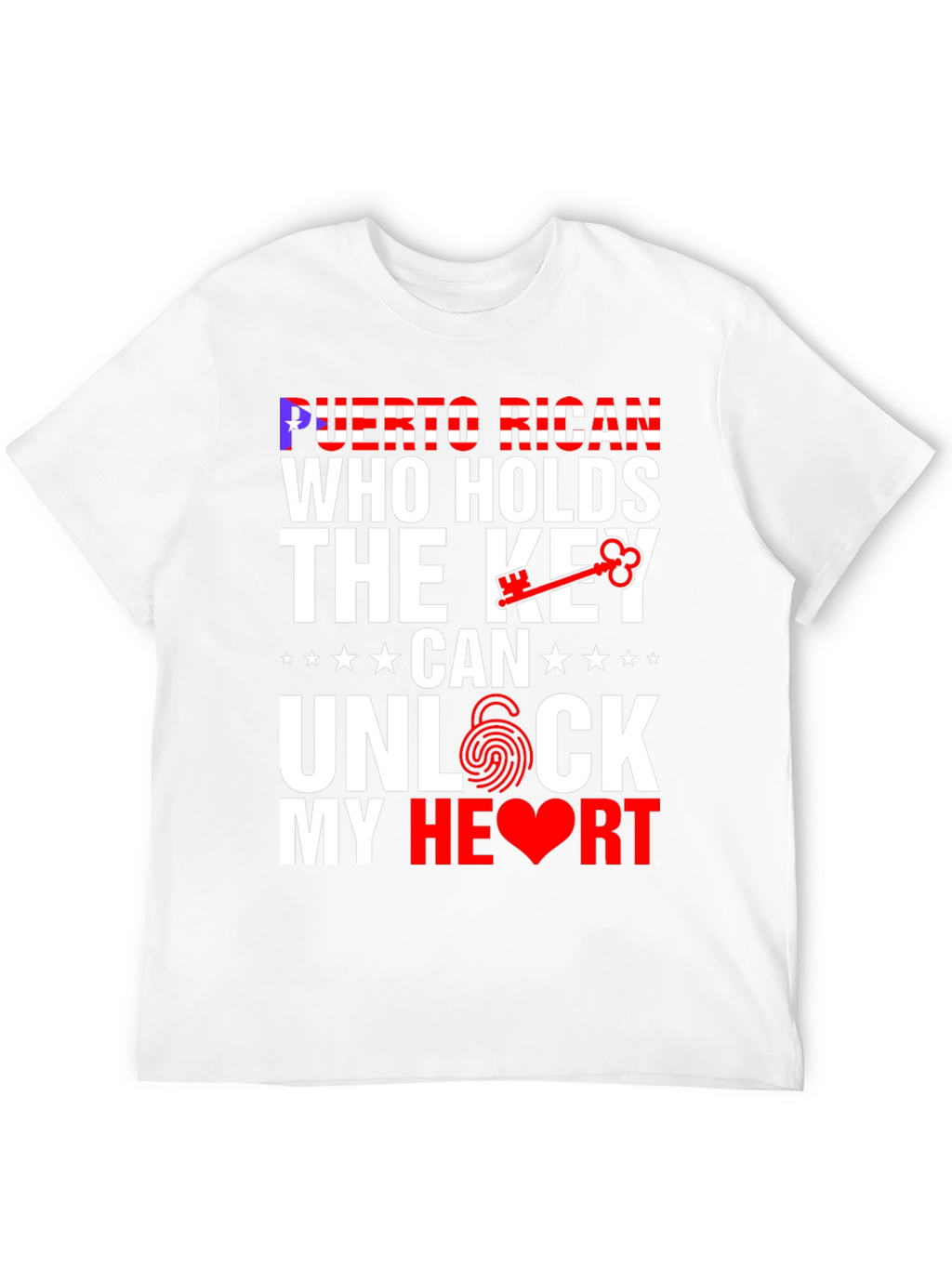 Puerto Rican Key to My Heart Graphic T-Shirt