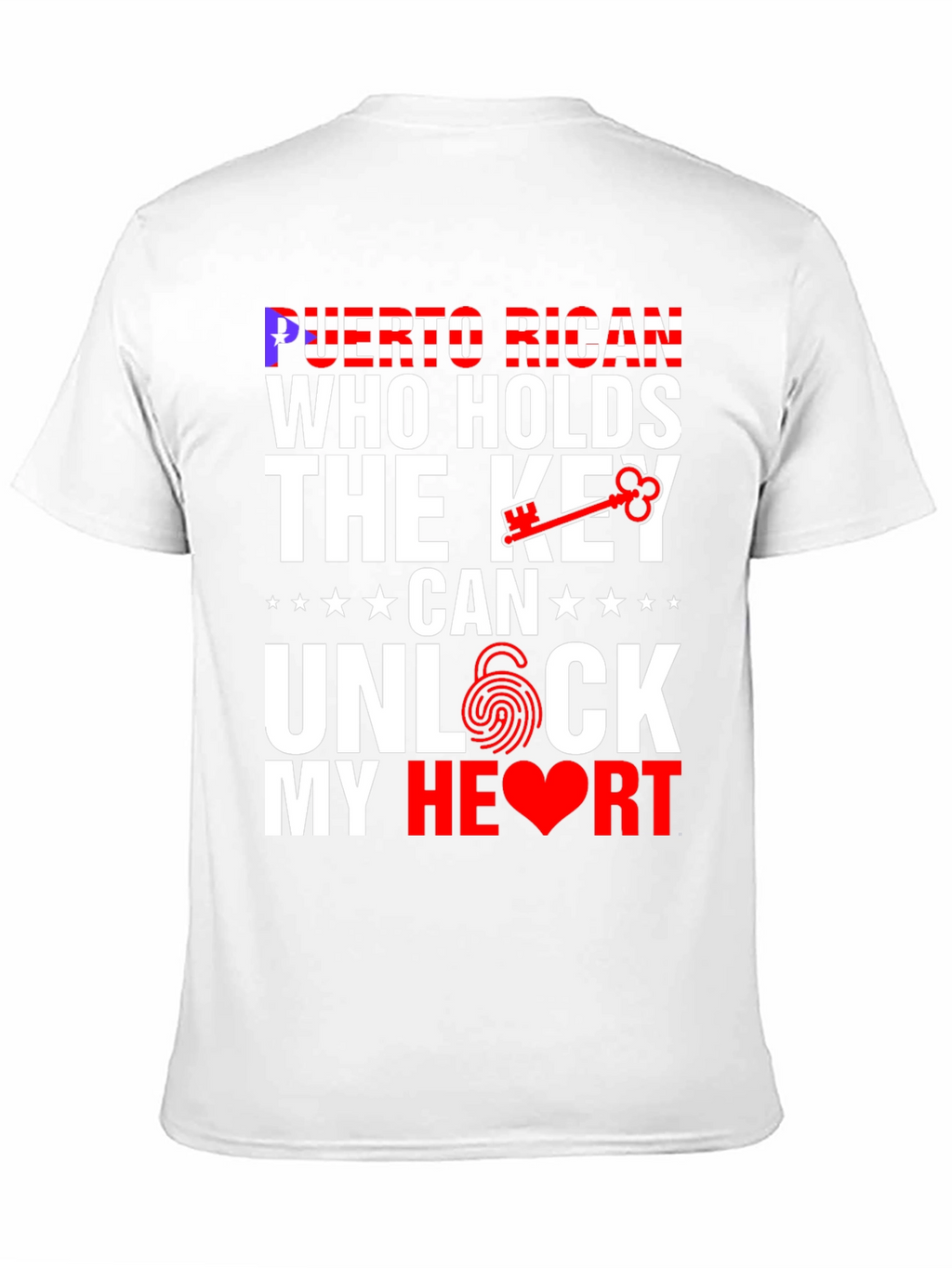 Puerto Rican Key to My Heart Graphic T-Shirt