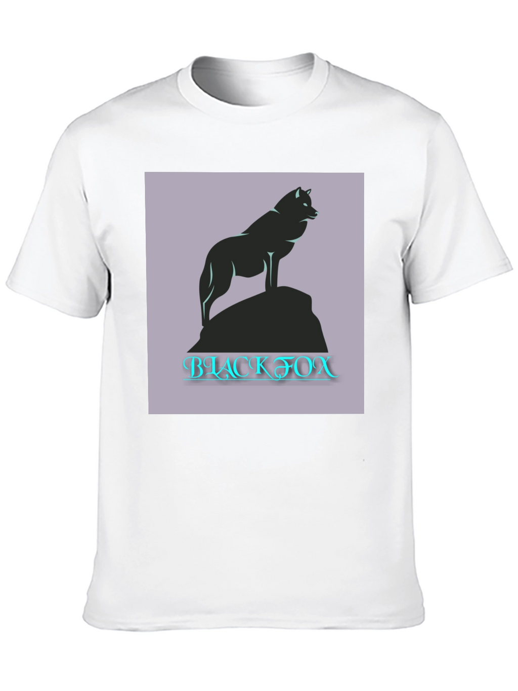 Black Fox Graphic Tee - Mens Casual T-Shirt