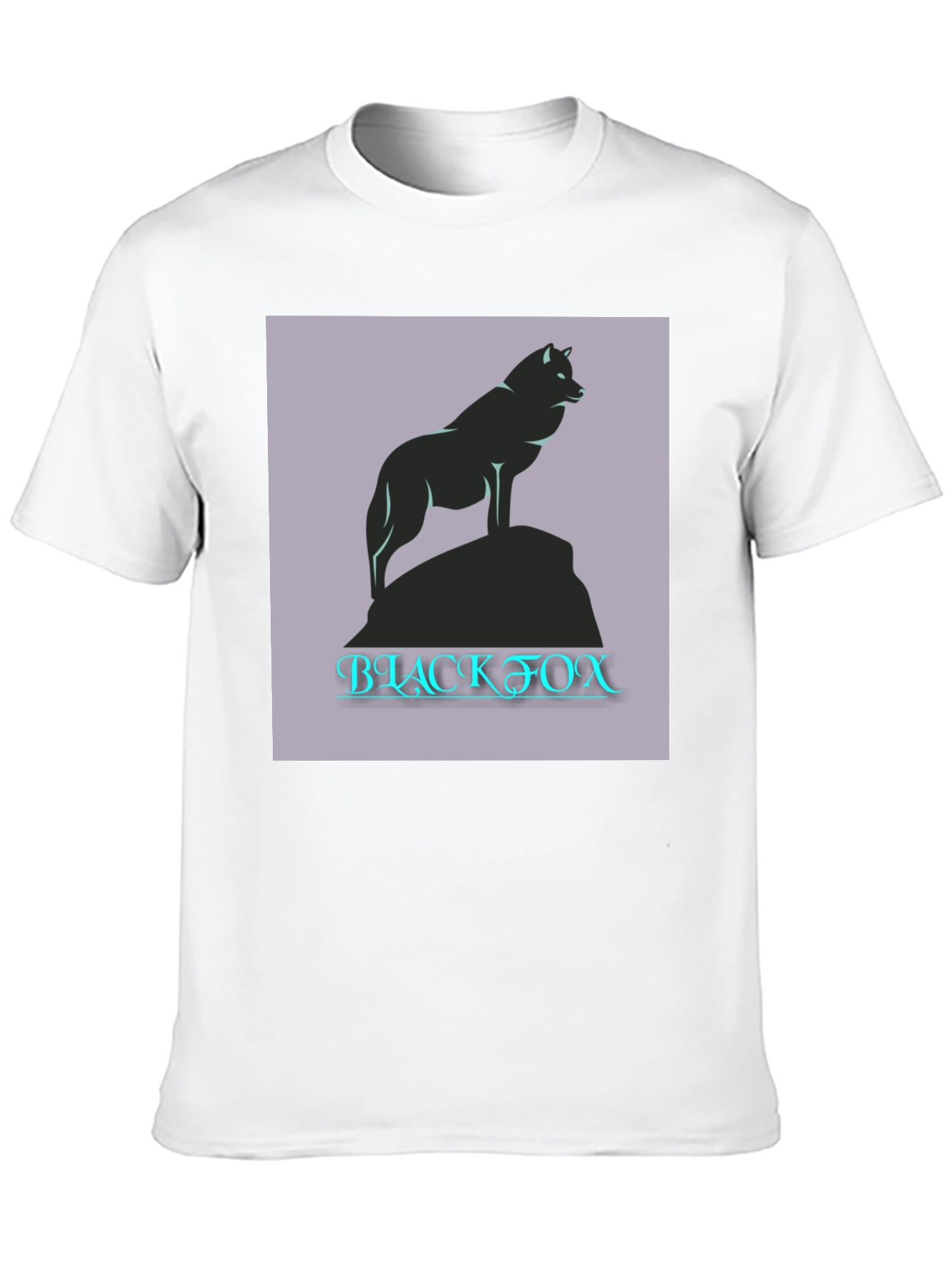Black Fox Graphic Tee - Mens Casual T-Shirt