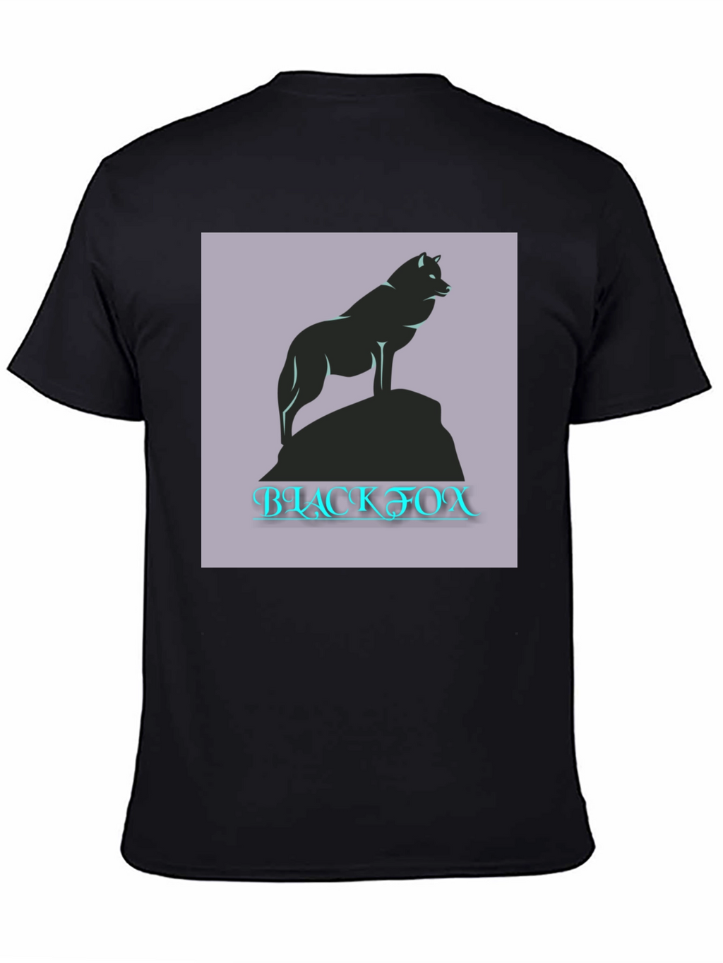 Black Fox Graphic Tee - Mens Casual T-Shirt