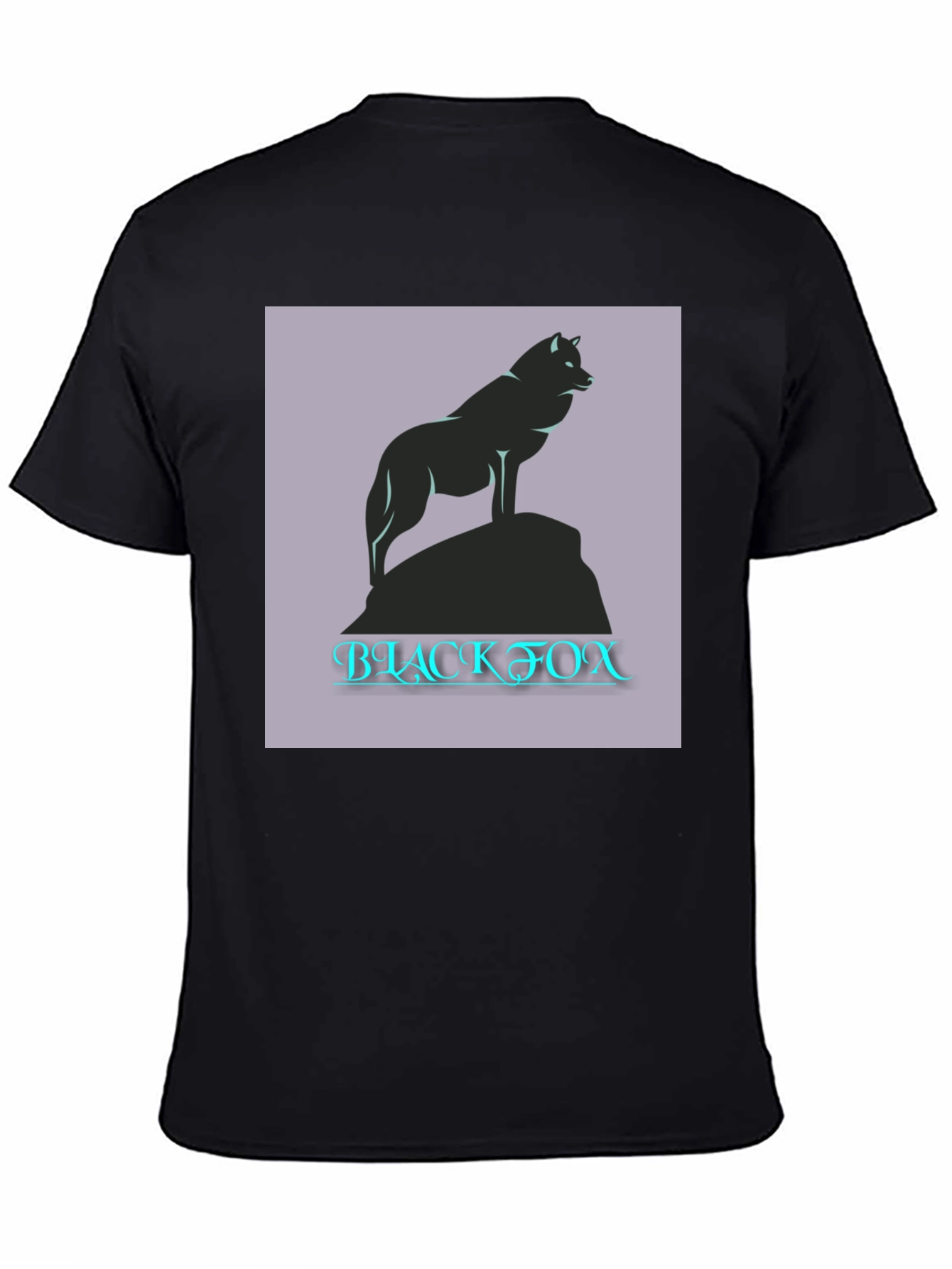 Black Fox Graphic Tee - Mens Casual T-Shirt