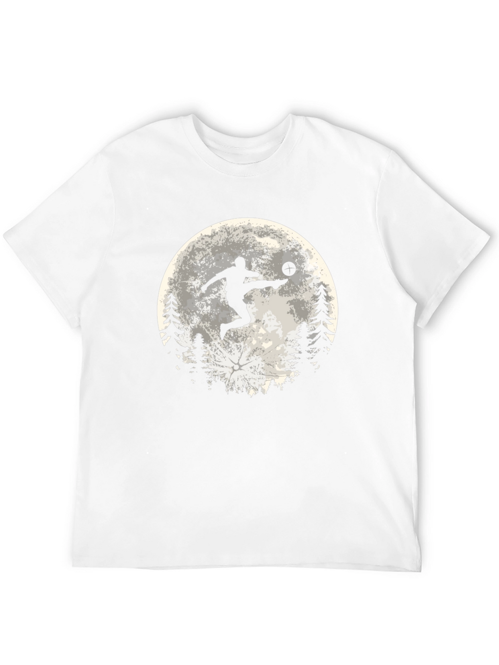 Soccer Moon Graphic T-Shirt - Sporty Black Tee