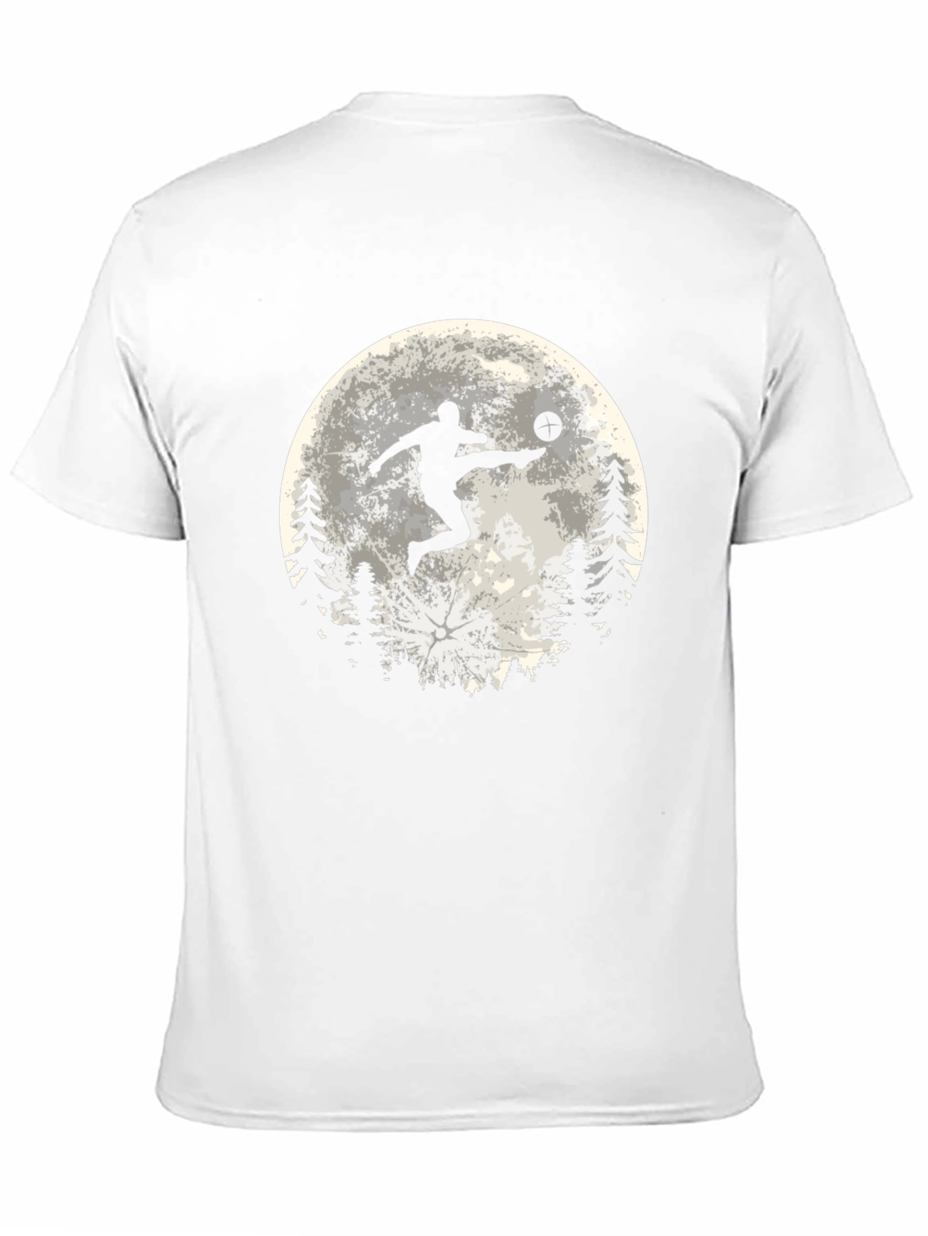 Soccer Moon Graphic T-Shirt - Sporty Black Tee