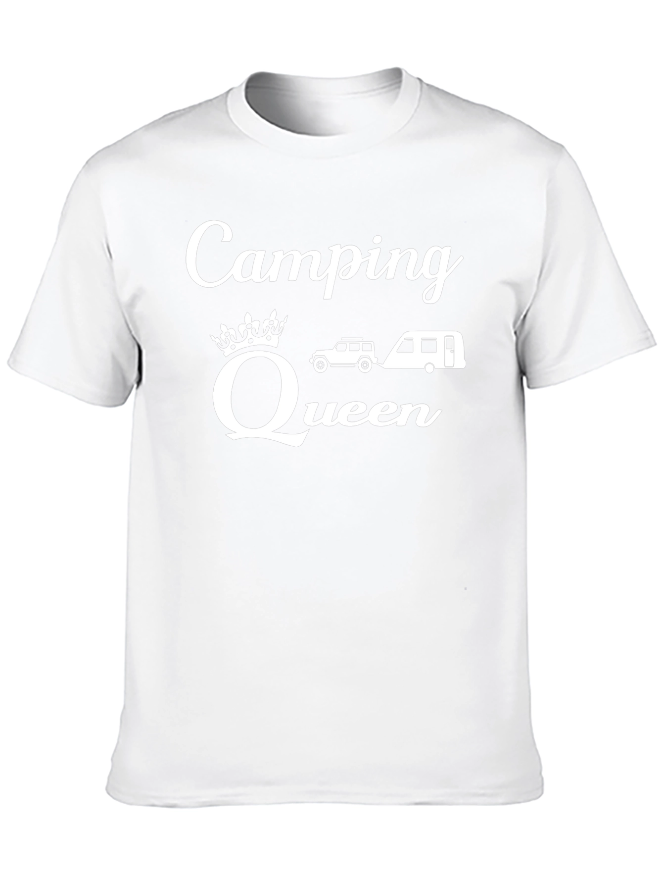 Camping Queen Graphic T-Shirt - Black