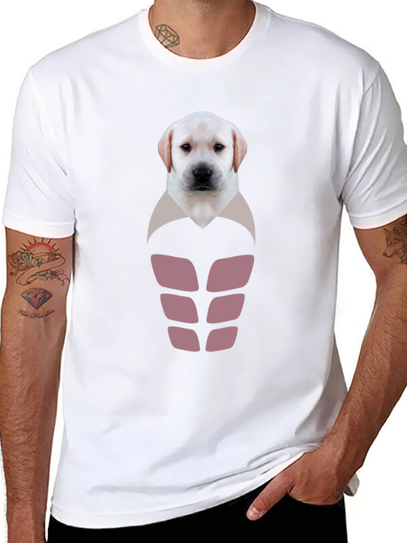 Labrador Puppy Six-Pack Graphic T-Shirt