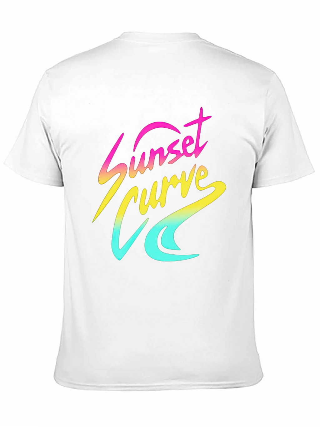 Sunset Curve Graphic T-Shirt - Retro 80s Style
