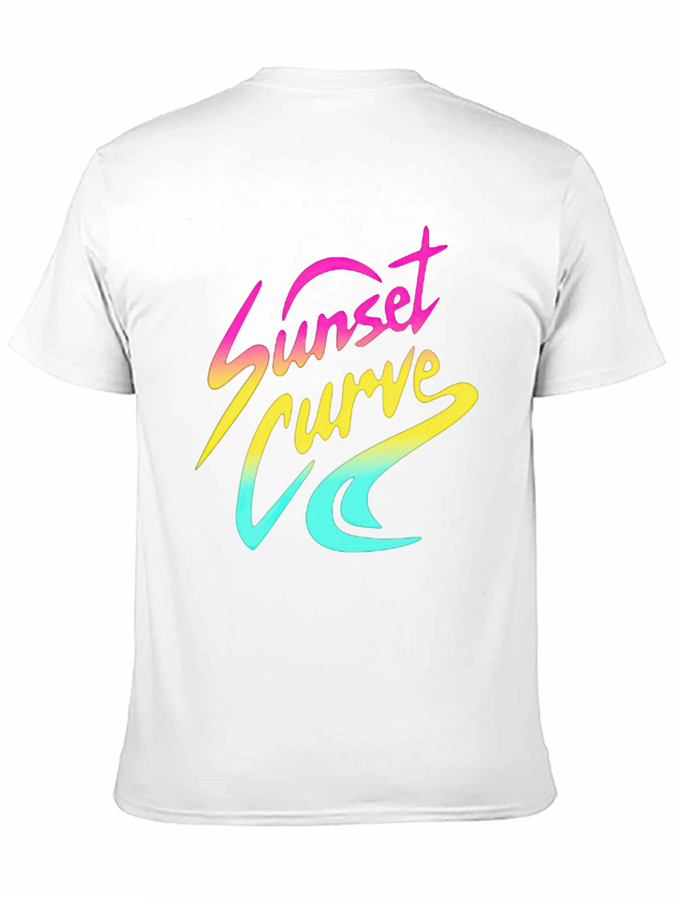 Sunset Curve Graphic T-Shirt - Retro 80s Style