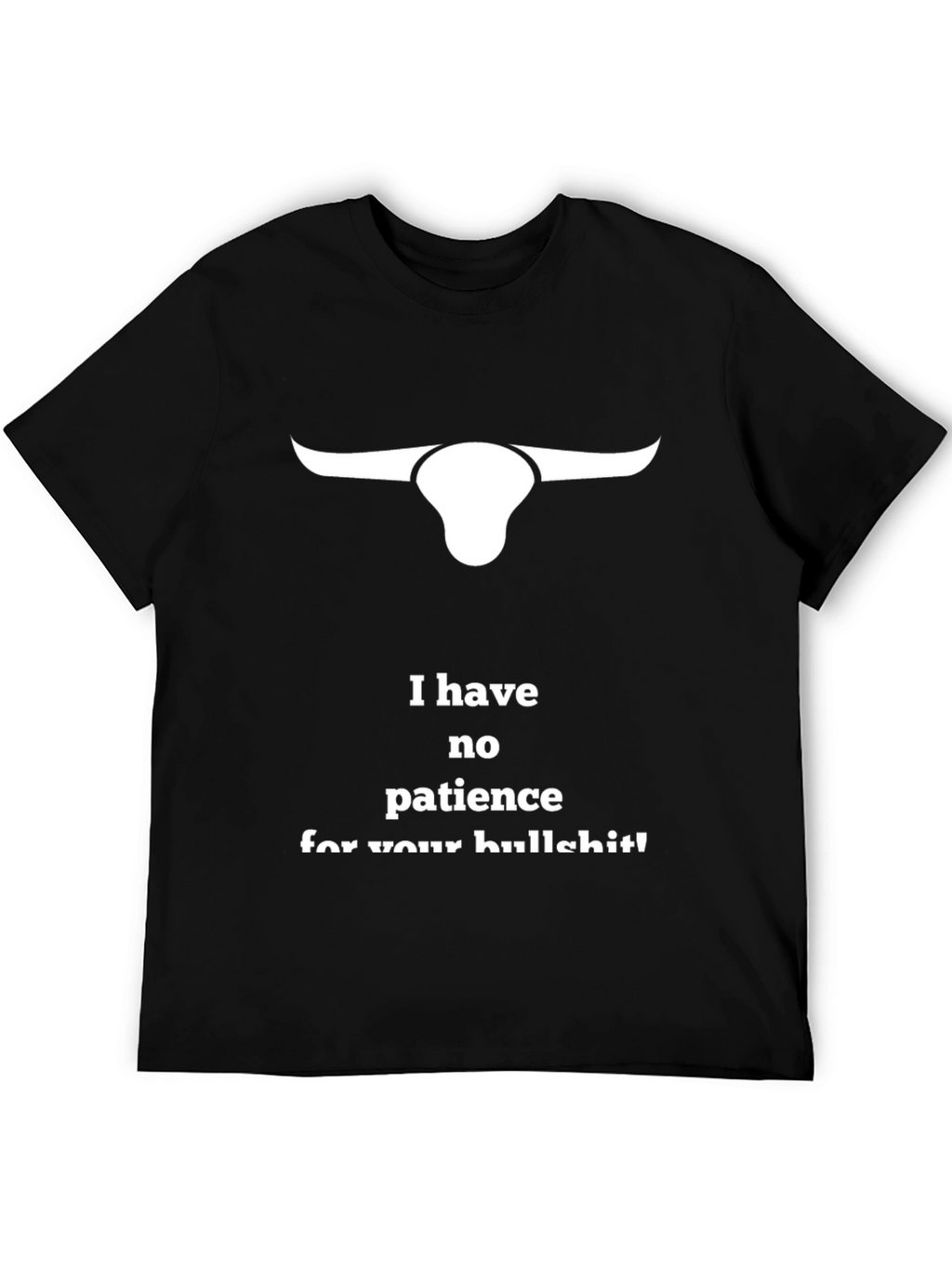 No Patience Bull Graphic T-Shirt