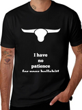 No Patience Bull Graphic T-Shirt