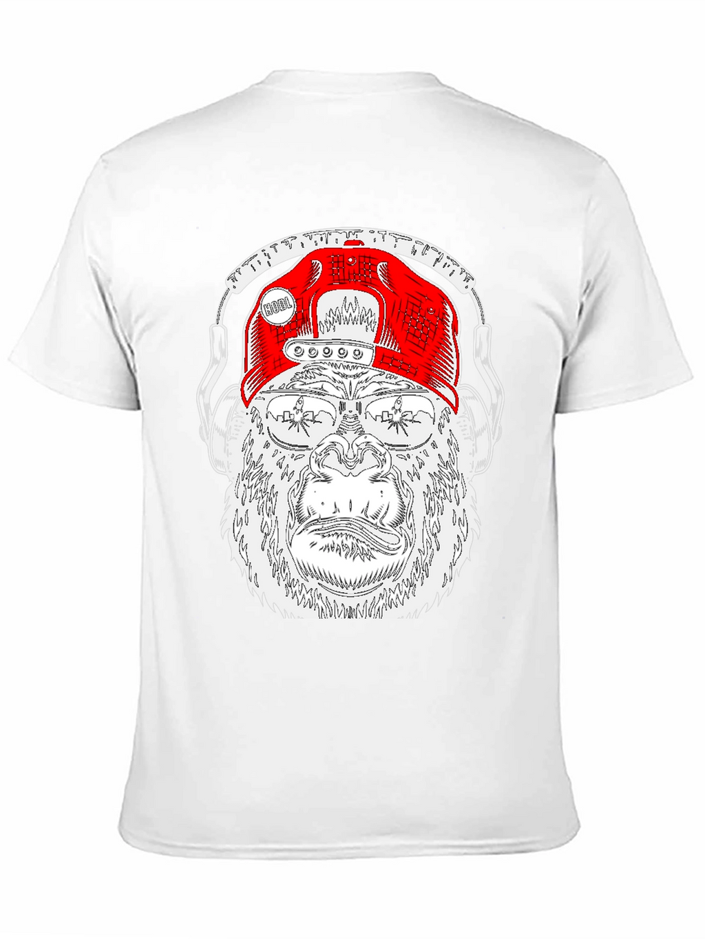 Cool Gorilla Tee with Headphones & Hat