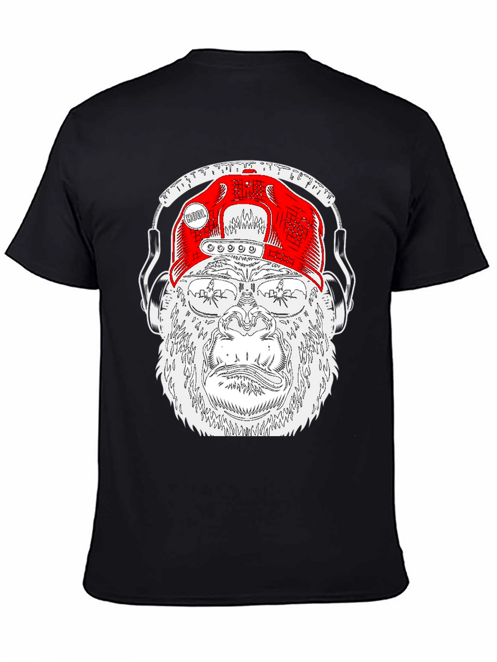 Cool Gorilla Tee with Headphones & Hat