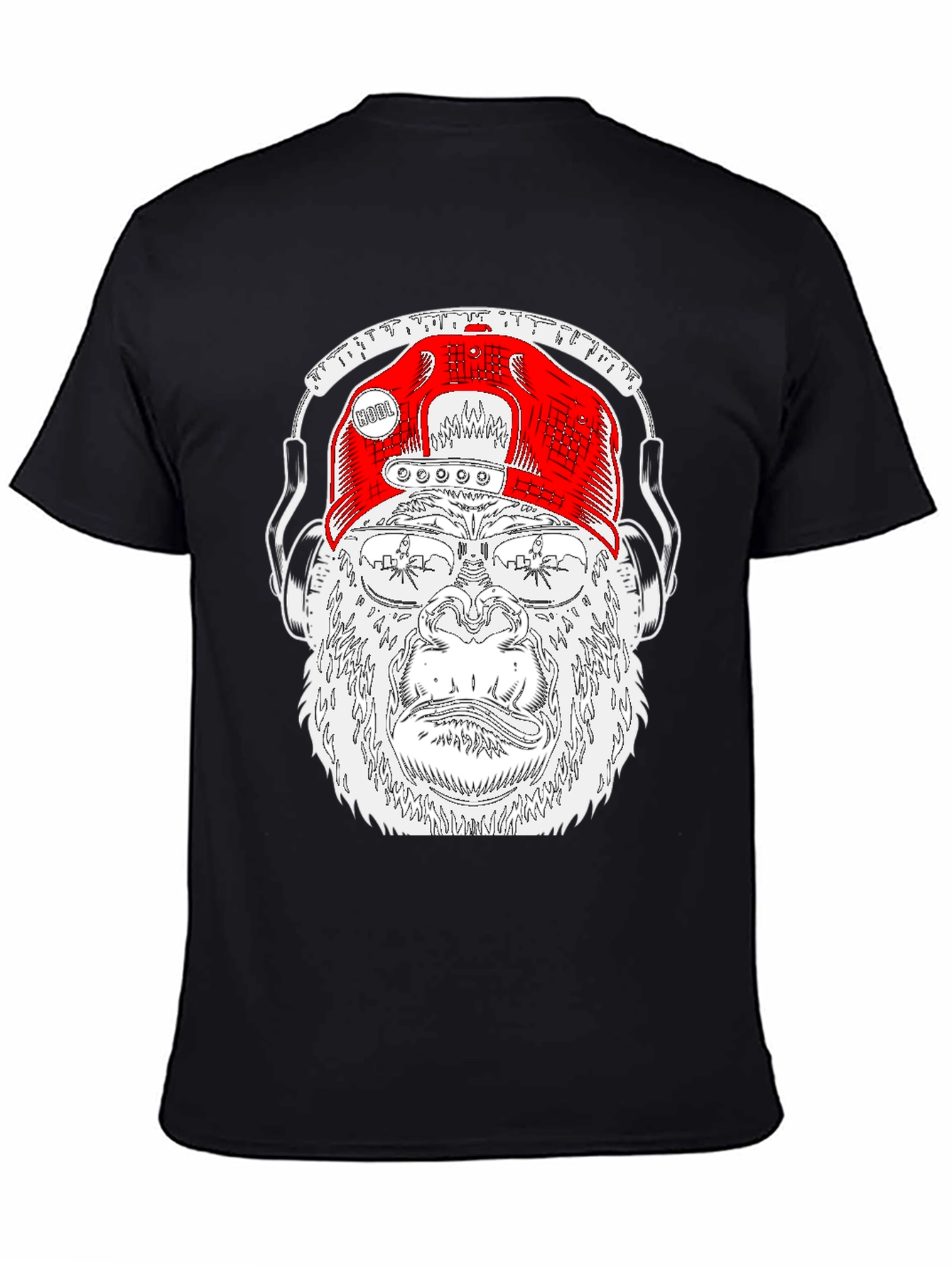 Cool Gorilla Tee with Headphones & Hat