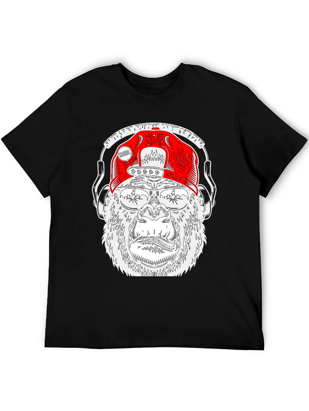 Cool Gorilla Tee with Headphones & Hat