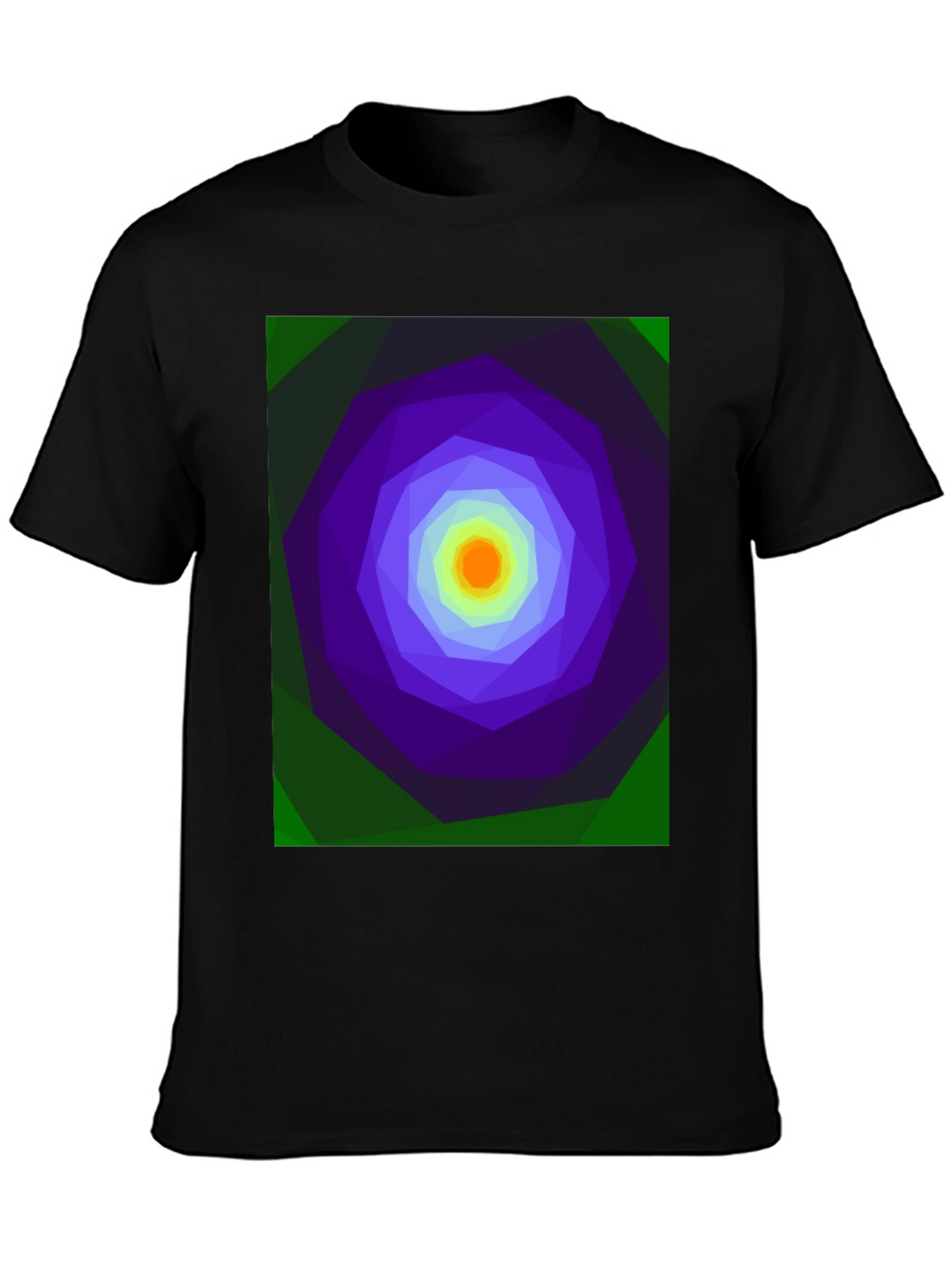 Geometric Vortex T-Shirt - Abstract Design