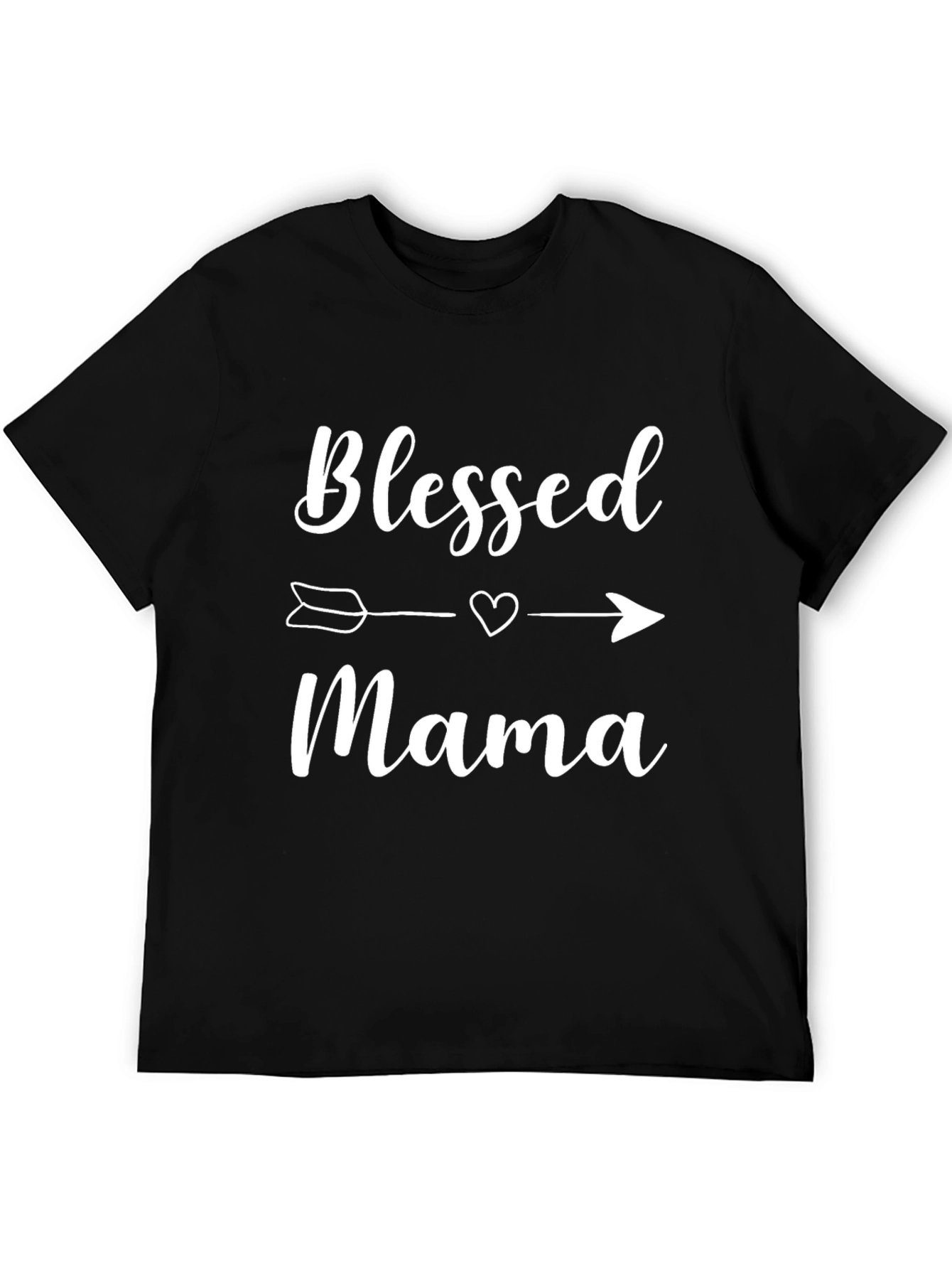 Blessed Mama Graphic T-Shirt - Black
