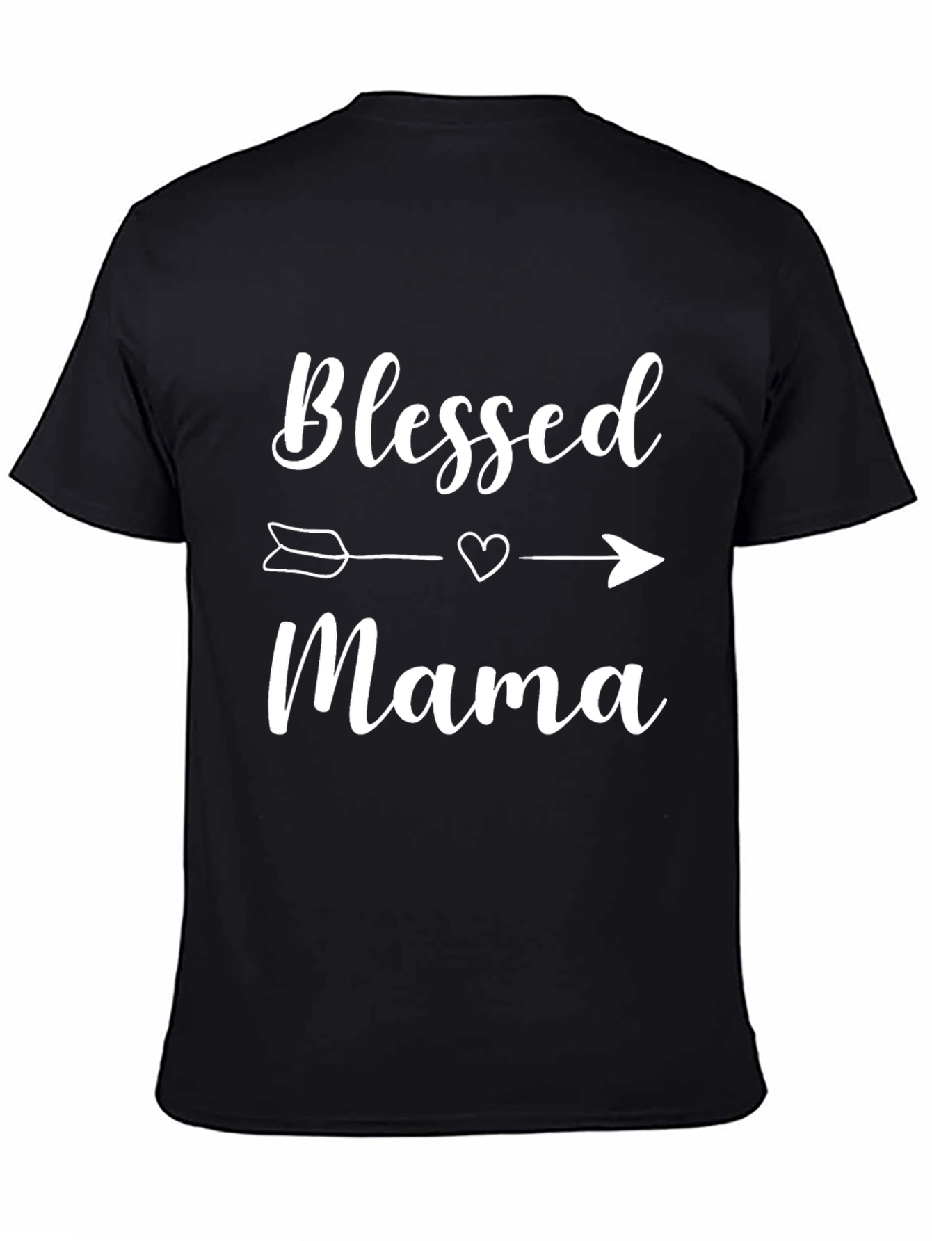 Blessed Mama Graphic T-Shirt - Black