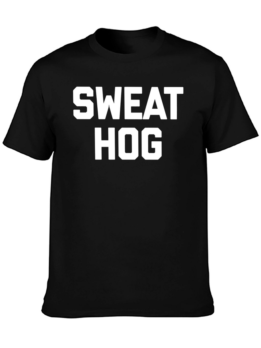 Sweat Hog Funny Graphic Tee - Black