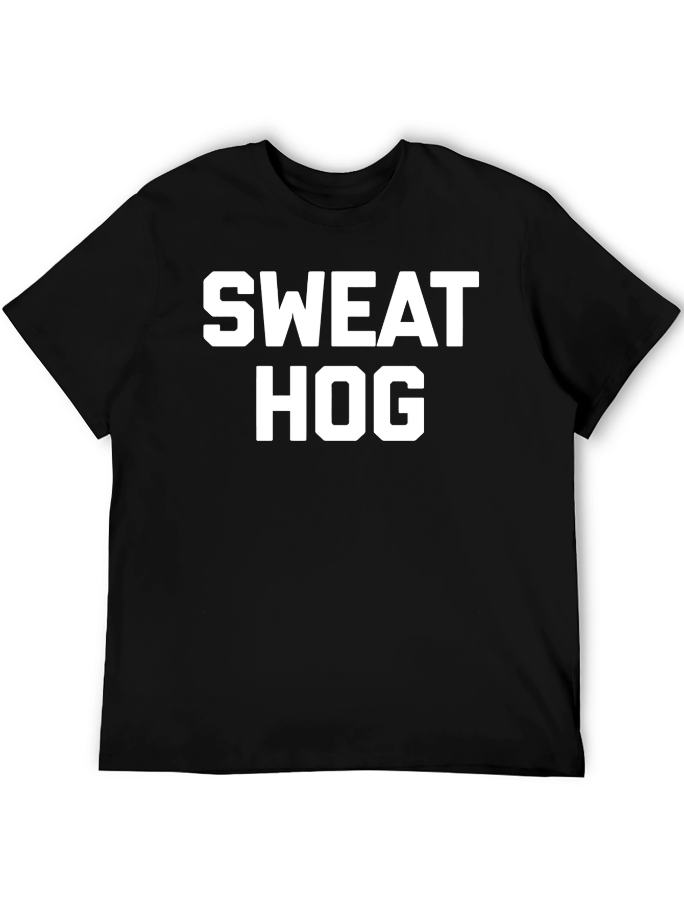 Sweat Hog Funny Graphic Tee - Black