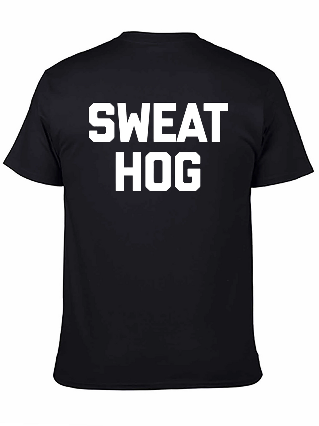Sweat Hog Funny Graphic Tee - Black