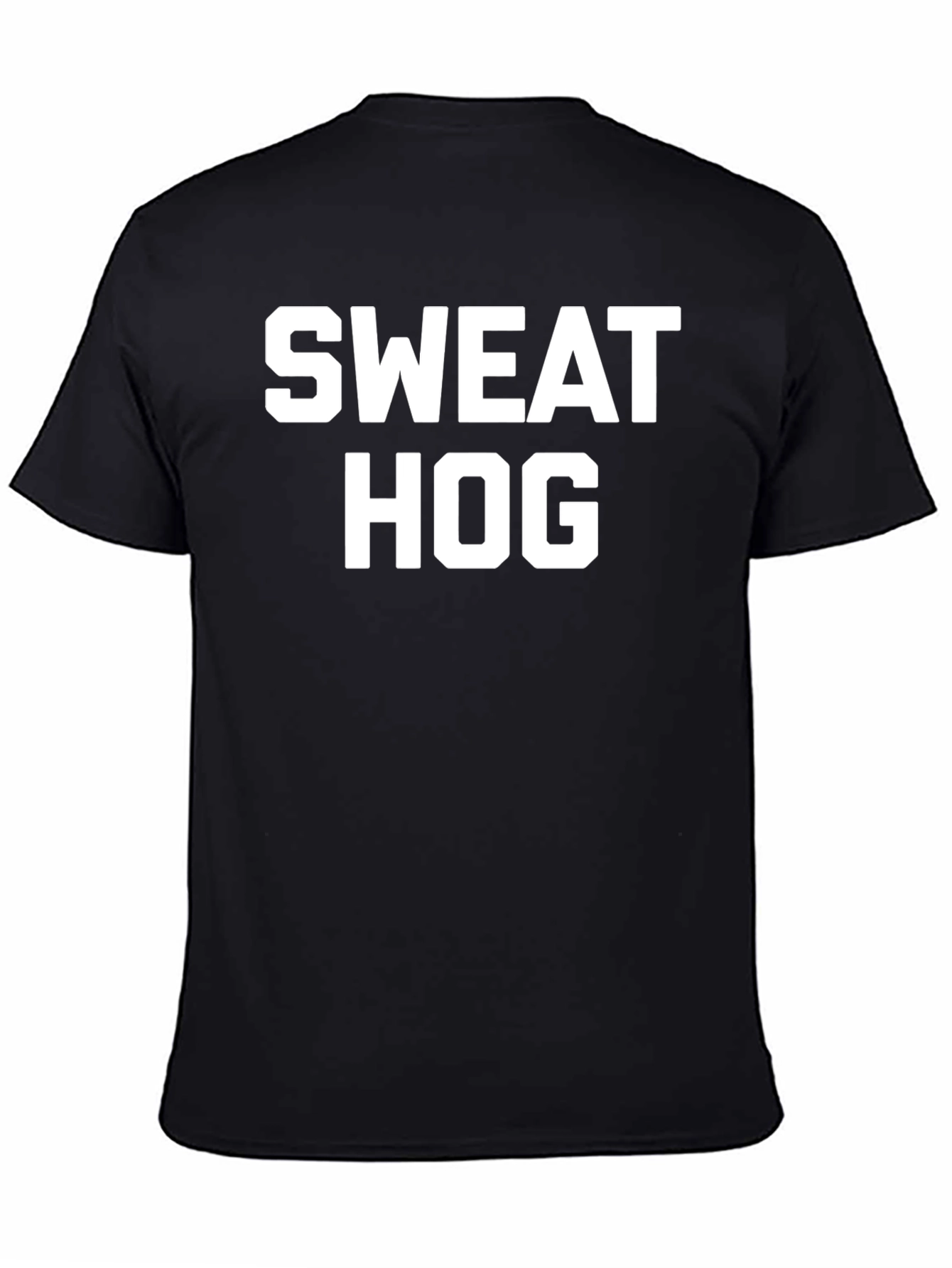 Sweat Hog Funny Graphic Tee - Black