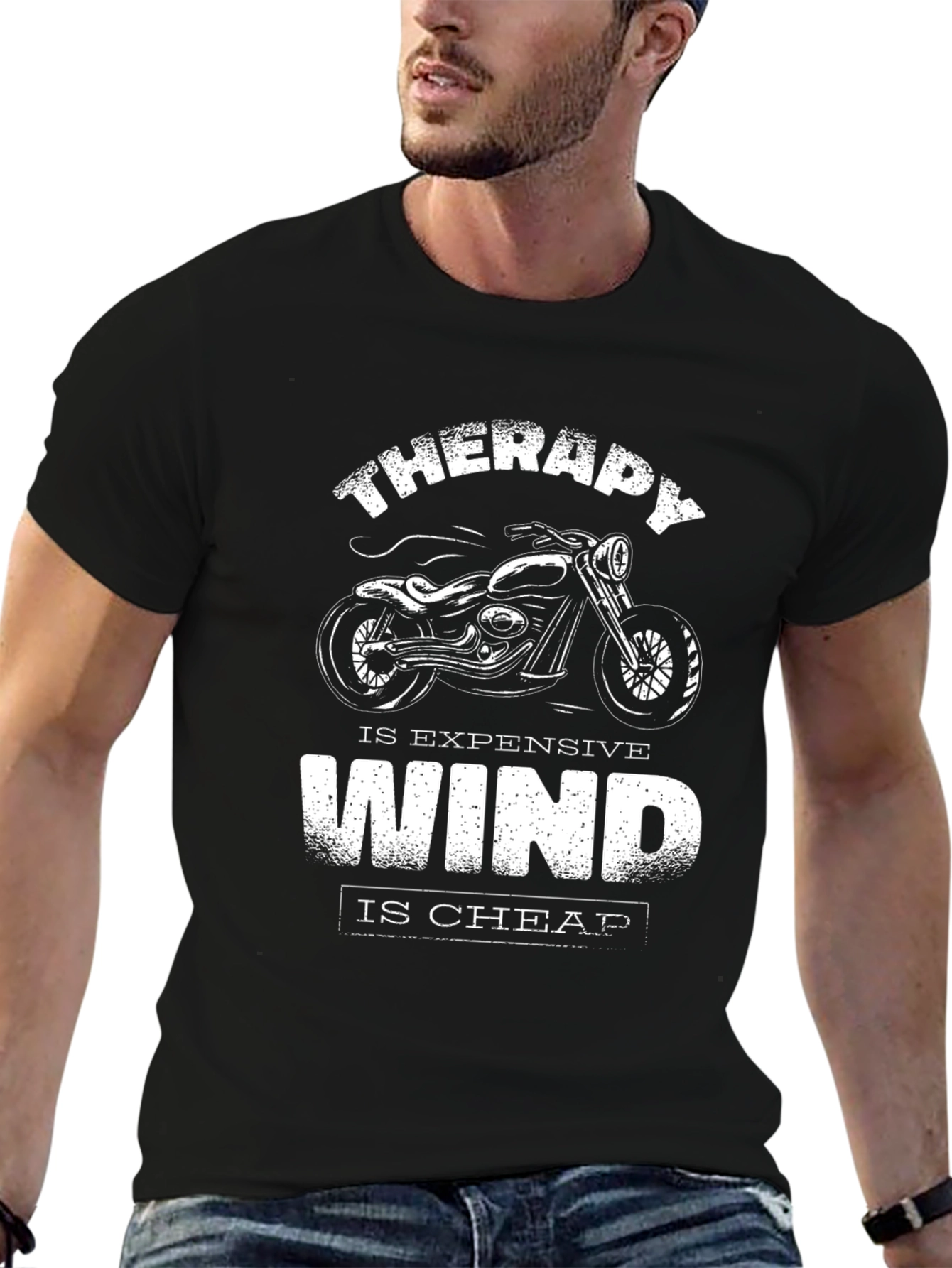 Therapy is Expensive Wind is Cheap Black T-Shirt