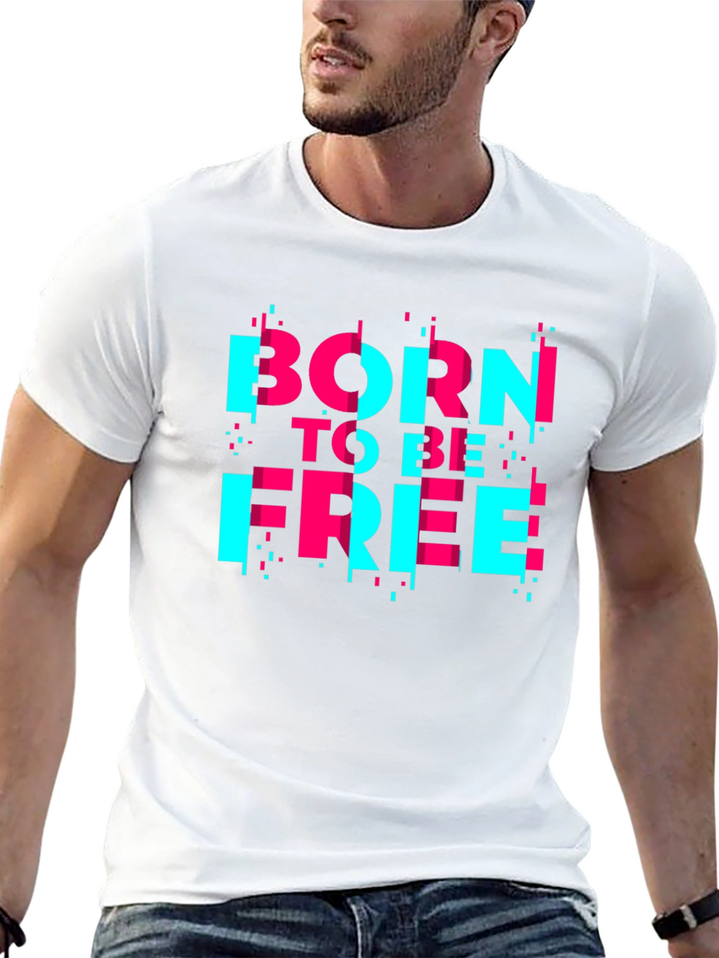 Born to be Free Graphic Tee - Black